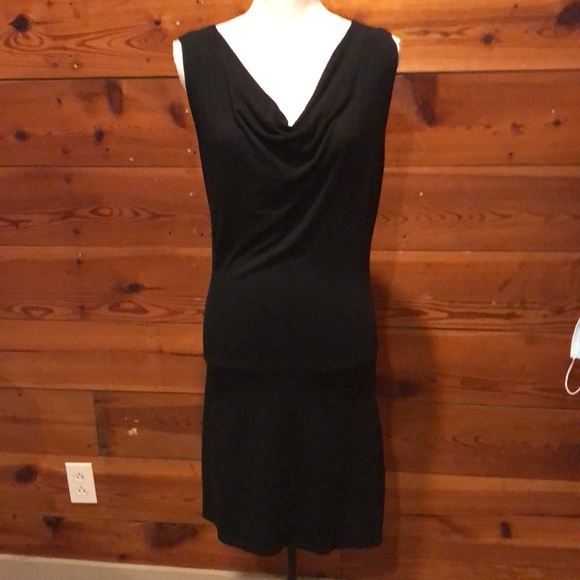 Amour Vert Paris eco Friendly Cowl Neck Black Dre - Picture 3 of 16